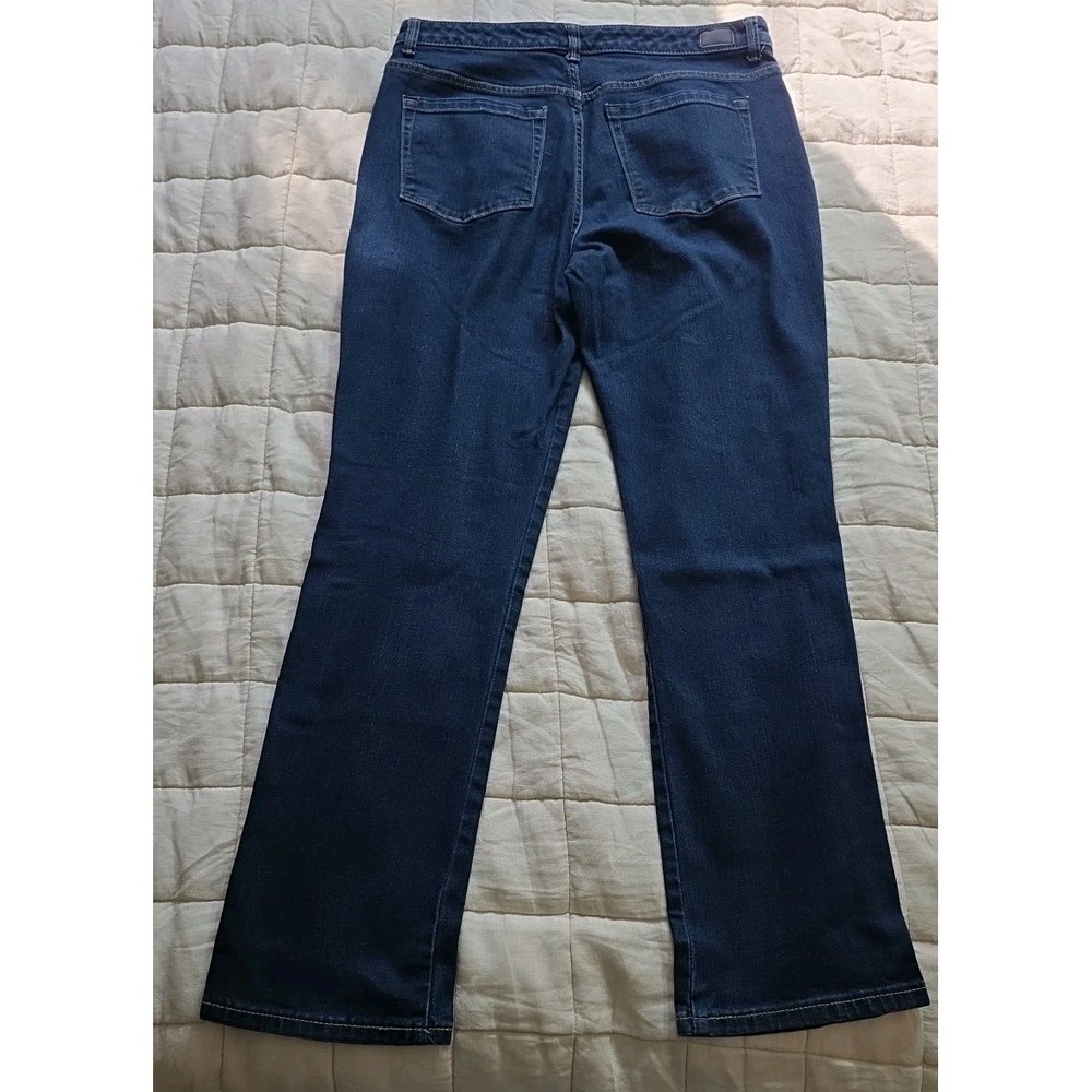 Lee Women's 14 Blue Instantly Slims Relaxed Fit‎ Straight Leg High Rise Jeans